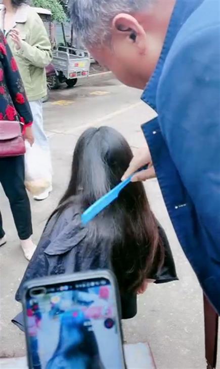 上门收头发案例